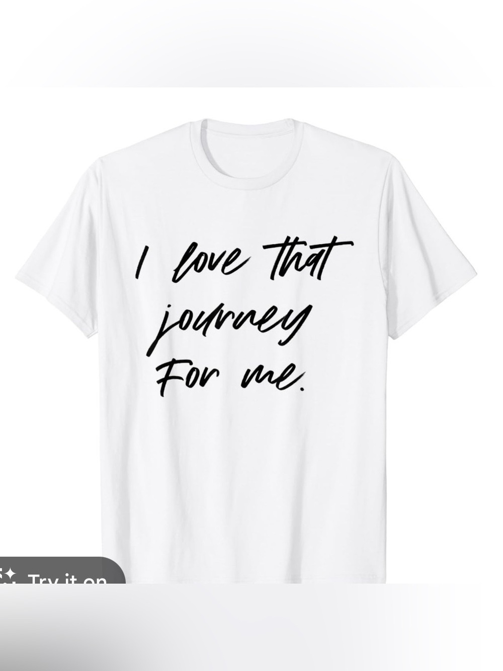 Women’s White Schitt’s Creek Tee - Alexis I love that journey For me - Med
